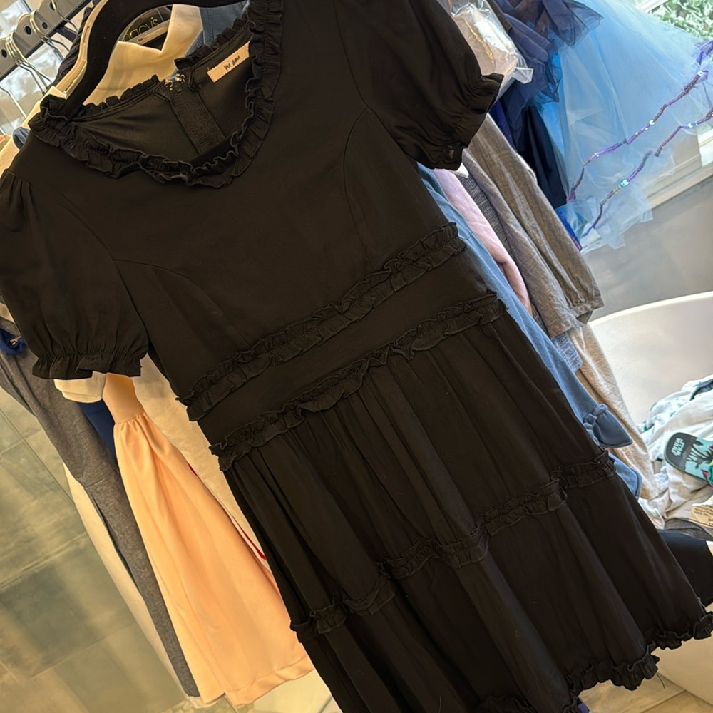 Black summer dress for girls - size 12
